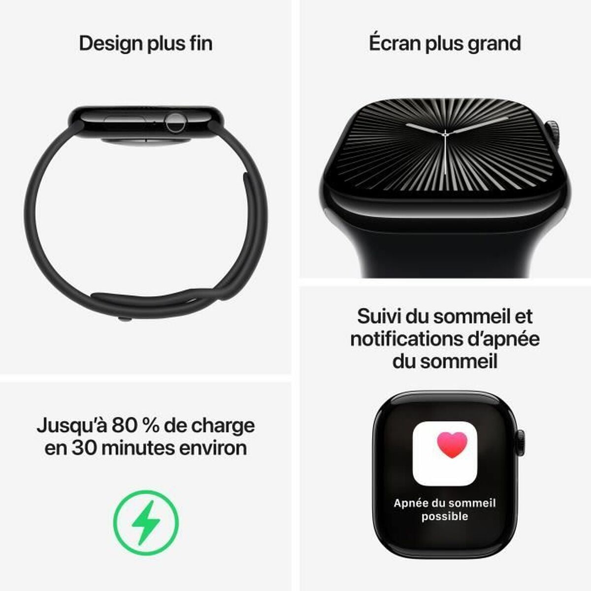 Smartwatch Apple Series 10 GPS Silver 1,96" 46 mm-4