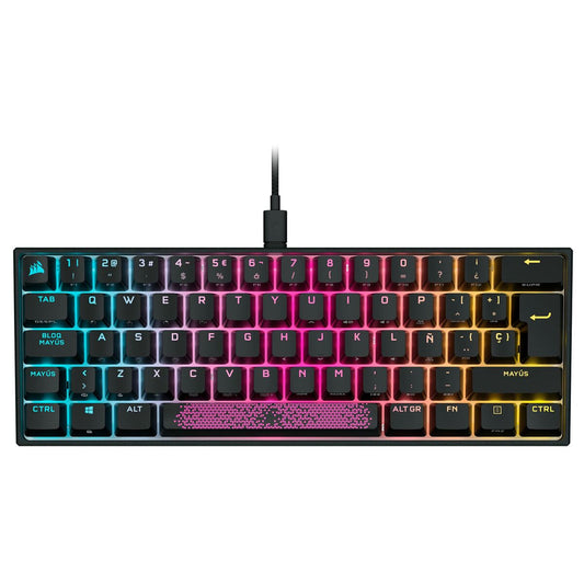 Gaming Keyboard Corsair K65 Black Spanish Qwerty-0