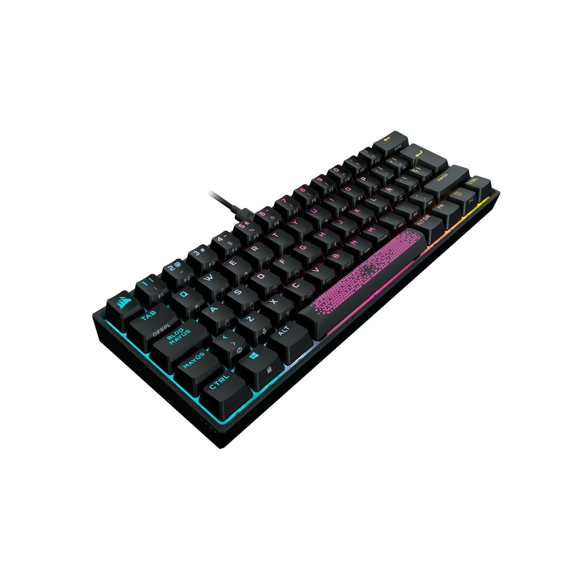 Gaming Keyboard Corsair K65 Black Spanish Qwerty-1