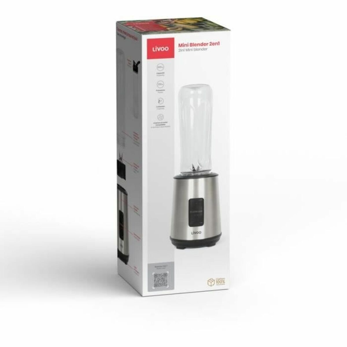 Cup Blender Livoo Black-4