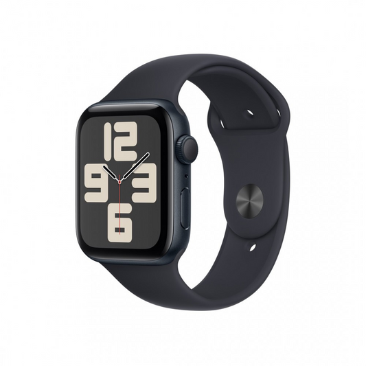 Apple Watch SE3 44mm Fekete Alu tok,Fekete sport szíj (M/lL) (APPLE-MRE93QH-A)-0