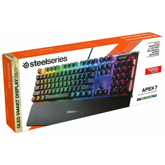 Gaming Keyboard SteelSeries APEX 7 QWERTY Black English EEUU-2