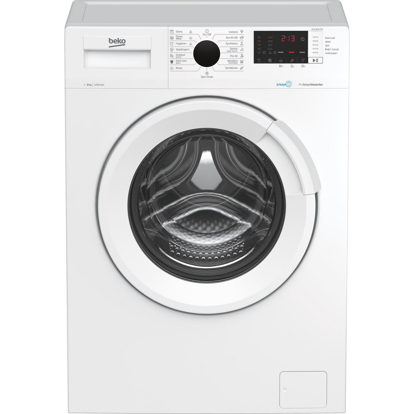 Beko WUE8622XW elöltöltős mosógép fehér (WUE 8622 XW)-0