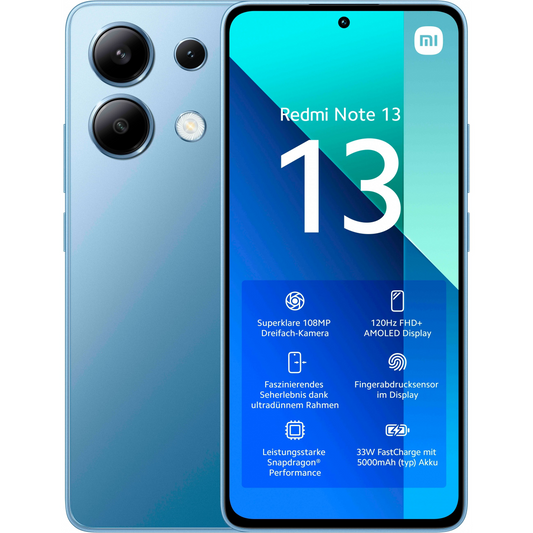 Xiaomi Redmi Note 13 6,67" LTE 6/128GB DualSIM kék okostelefon (6941812759271)-0