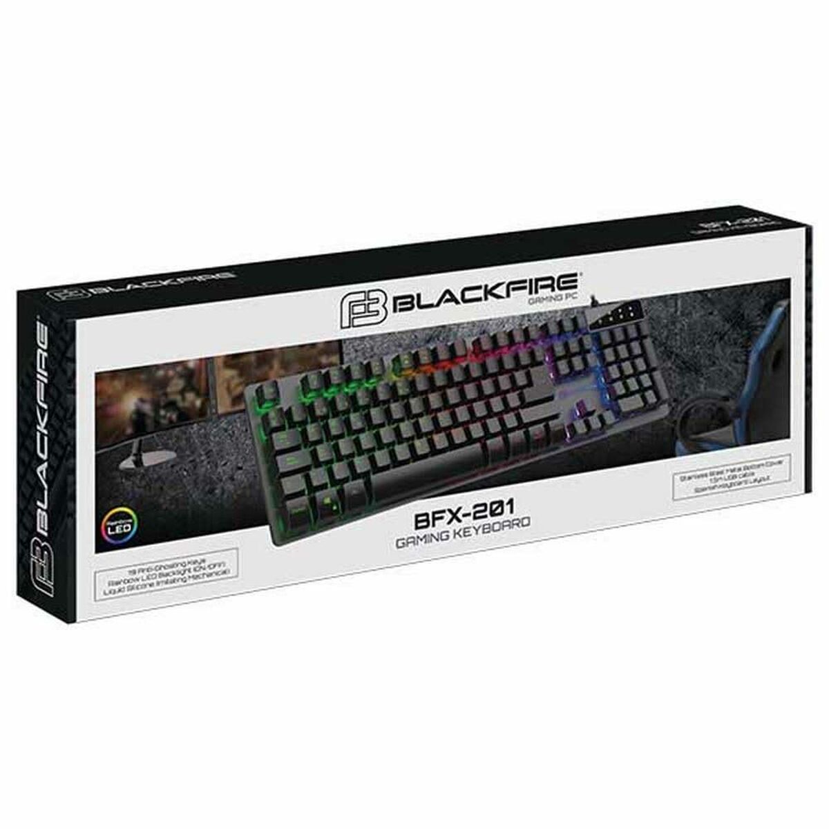 Gaming Keyboard Ardistel BFX201 Qwerty UK-0