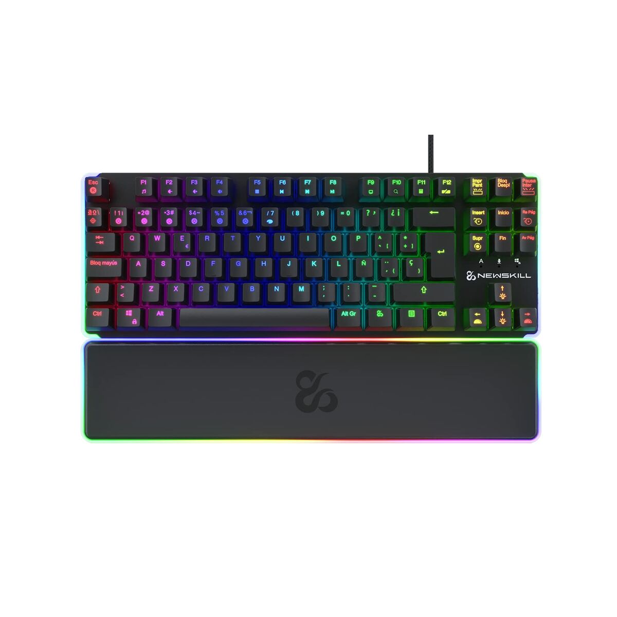 Gaming Keyboard Newskill Gungnyr TKL Pro Black LED RGB Spanish Qwerty-0