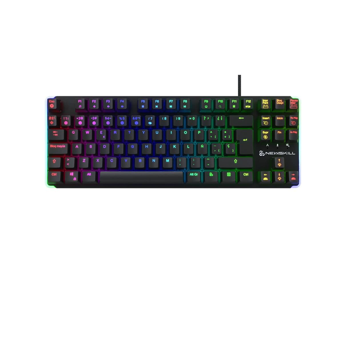 Gaming Keyboard Newskill Gungnyr TKL Pro Black LED RGB Spanish Qwerty-4