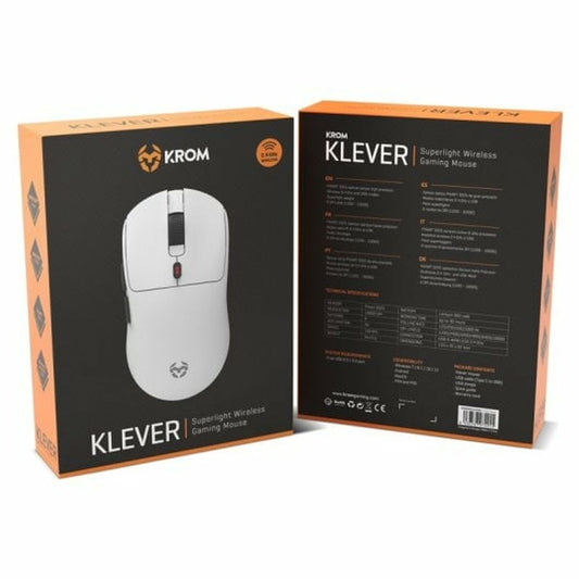 Gaming Mouse Krom Klever White-2