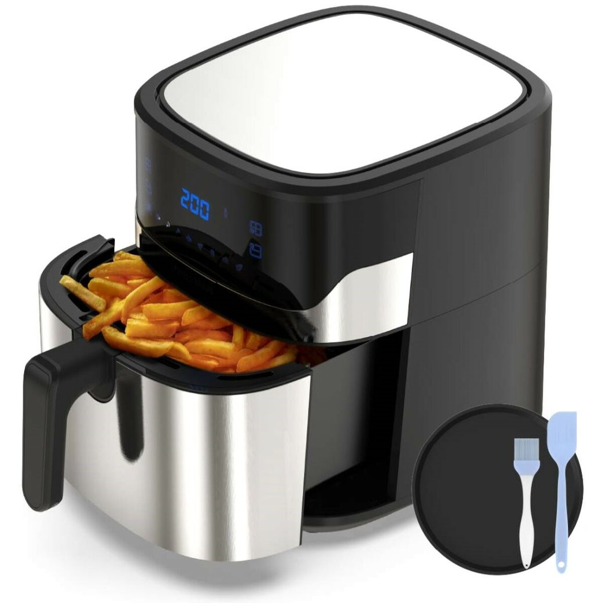 Air Fryer Universal Blue Steel 6,5 L-0