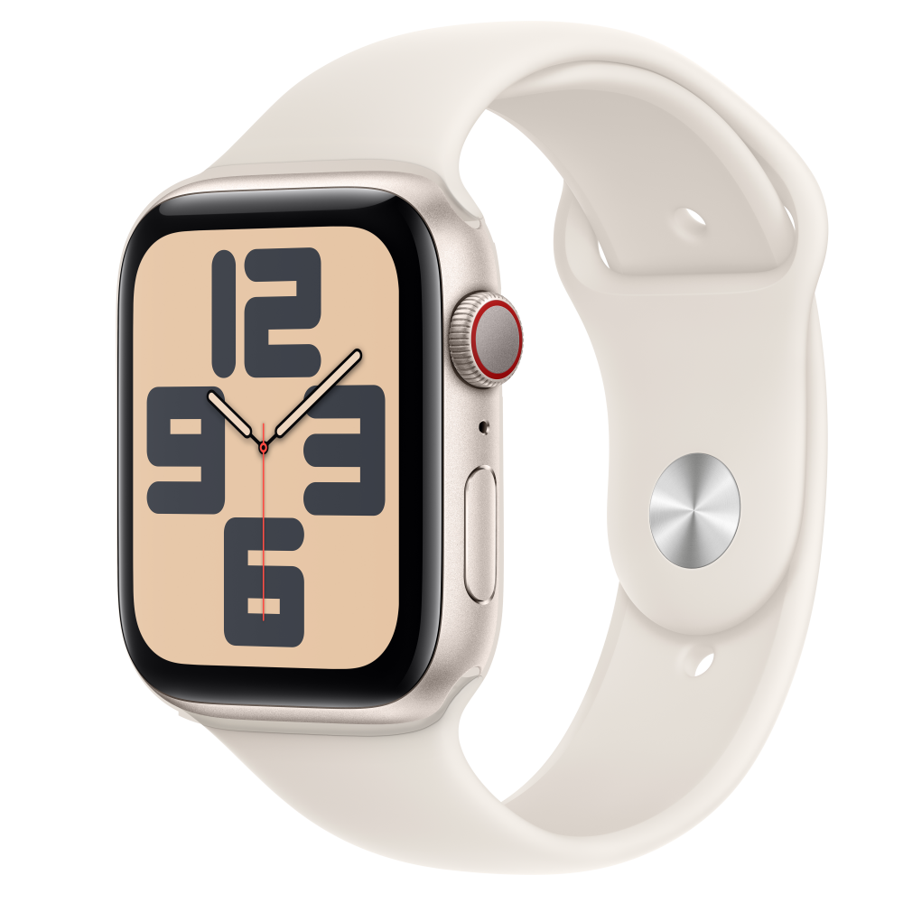 Apple Watch SE2 v3 Cellular 44mm csillagfény alutok, sport M/L (APPLE-MXGU3QH)-0