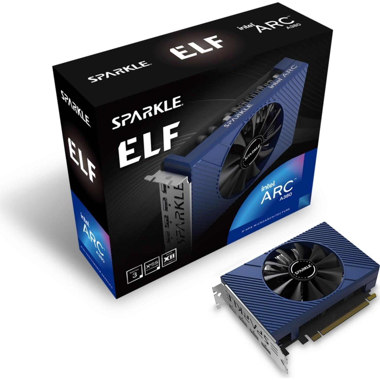 Sparkle Intel Arc A380 6GB GDDR6 Elf Videókártya (SA380E-6G)-0