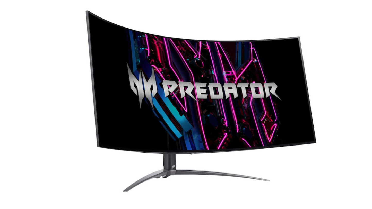 Curved OLED Gaming Monitor ACER Predator X45, 44.5", UWQHD, 240Hz, AMD FreeSync Premium, HDR10, Class G, Black