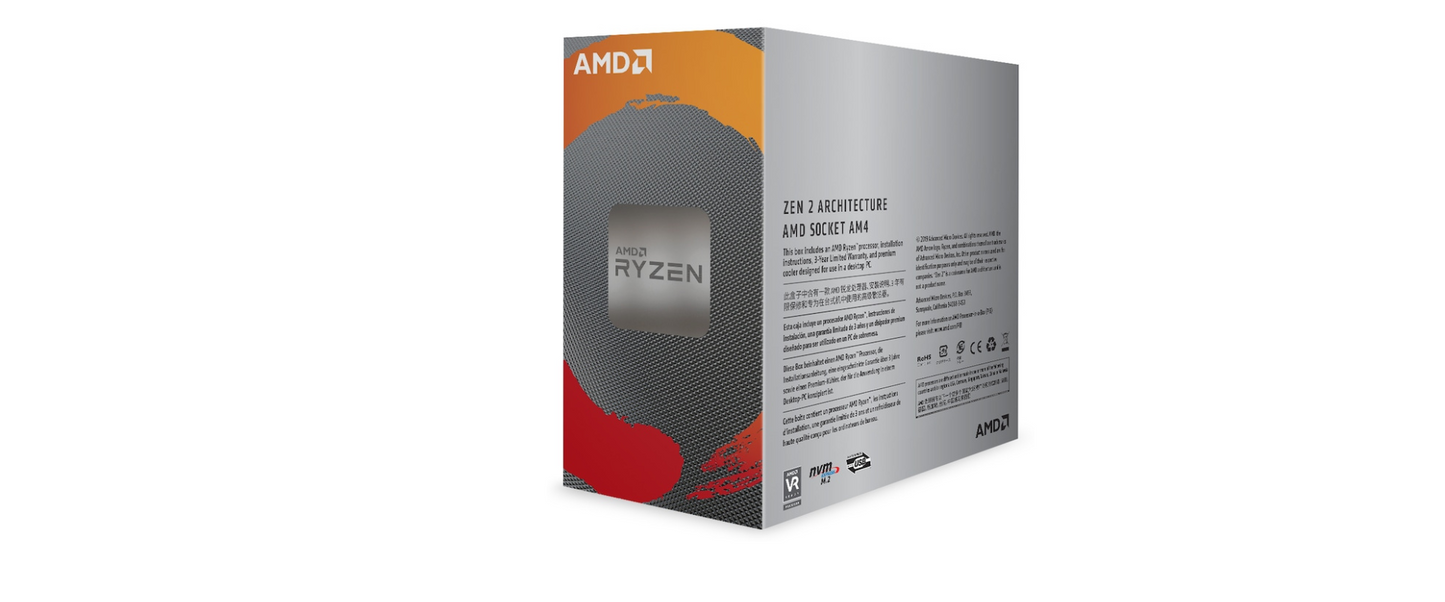 AMD Ryzen™ 5 3600 Processor, 35MB, 3.6GHz/4.2GHz Boost, Socket AM4, Wraith Spire Cooler