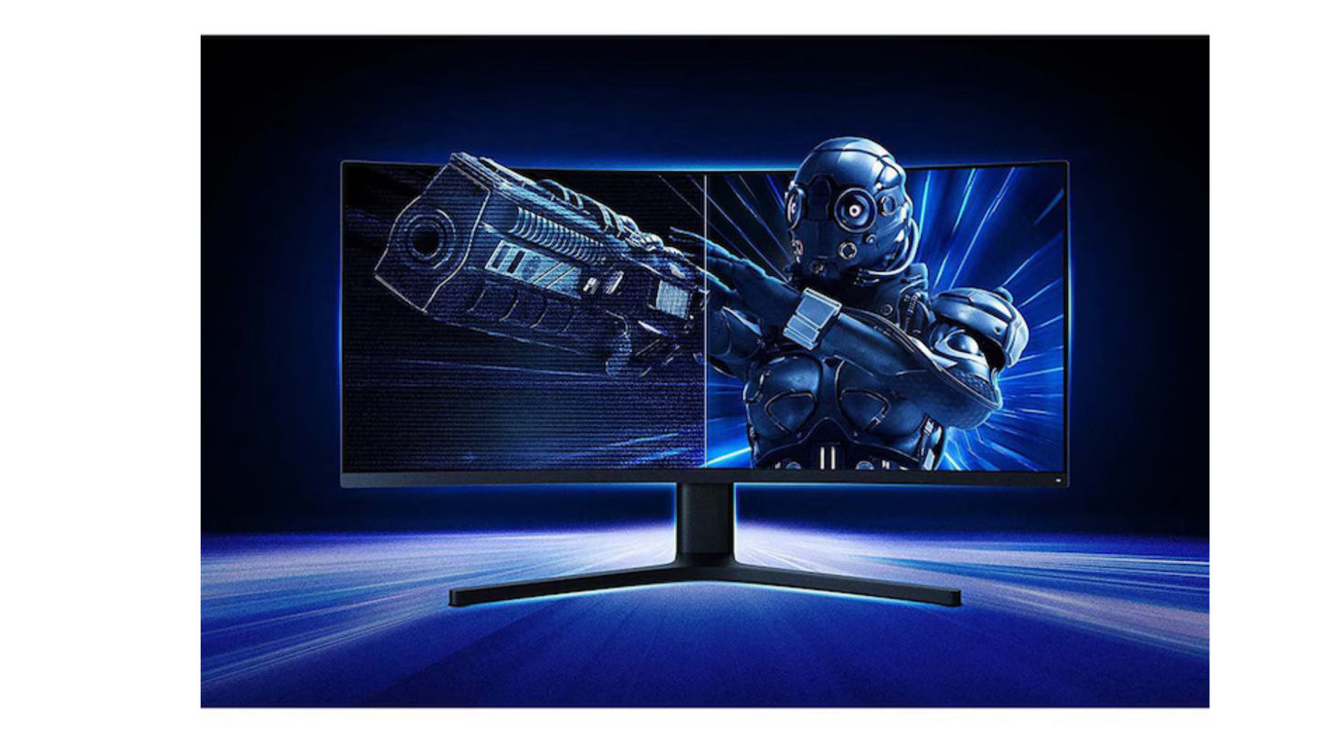 Curved Gaming Monitor Xiaomi Mi 34'' WQHD, 144Hz, 4ms, FreeSync Premium, 1500R, 121% sRGB Color Gamut, Display Port, HDMI