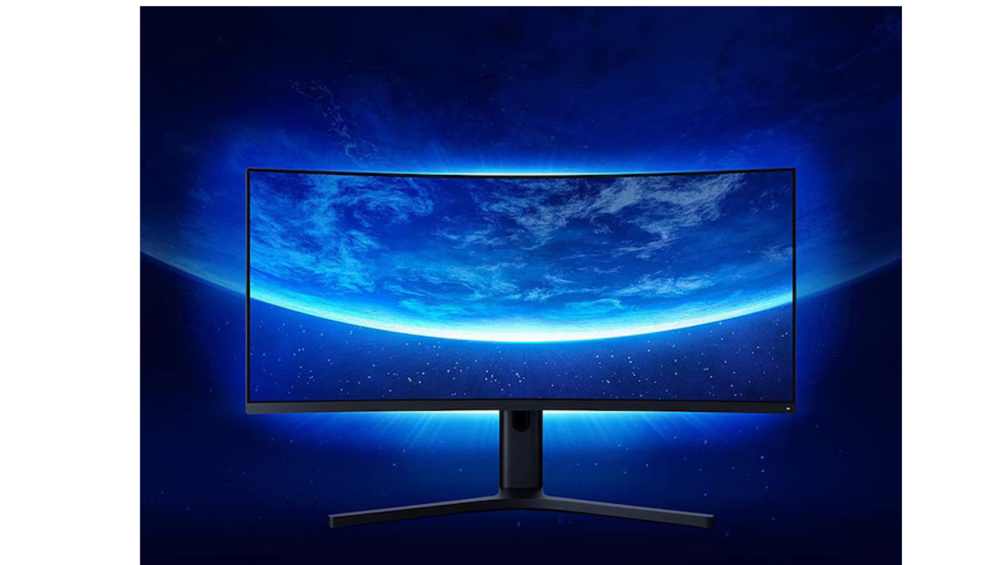 Curved Gaming Monitor Xiaomi Mi 34'' WQHD, 144Hz, 4ms, FreeSync Premium, 1500R, 121% sRGB Color Gamut, Display Port, HDMI