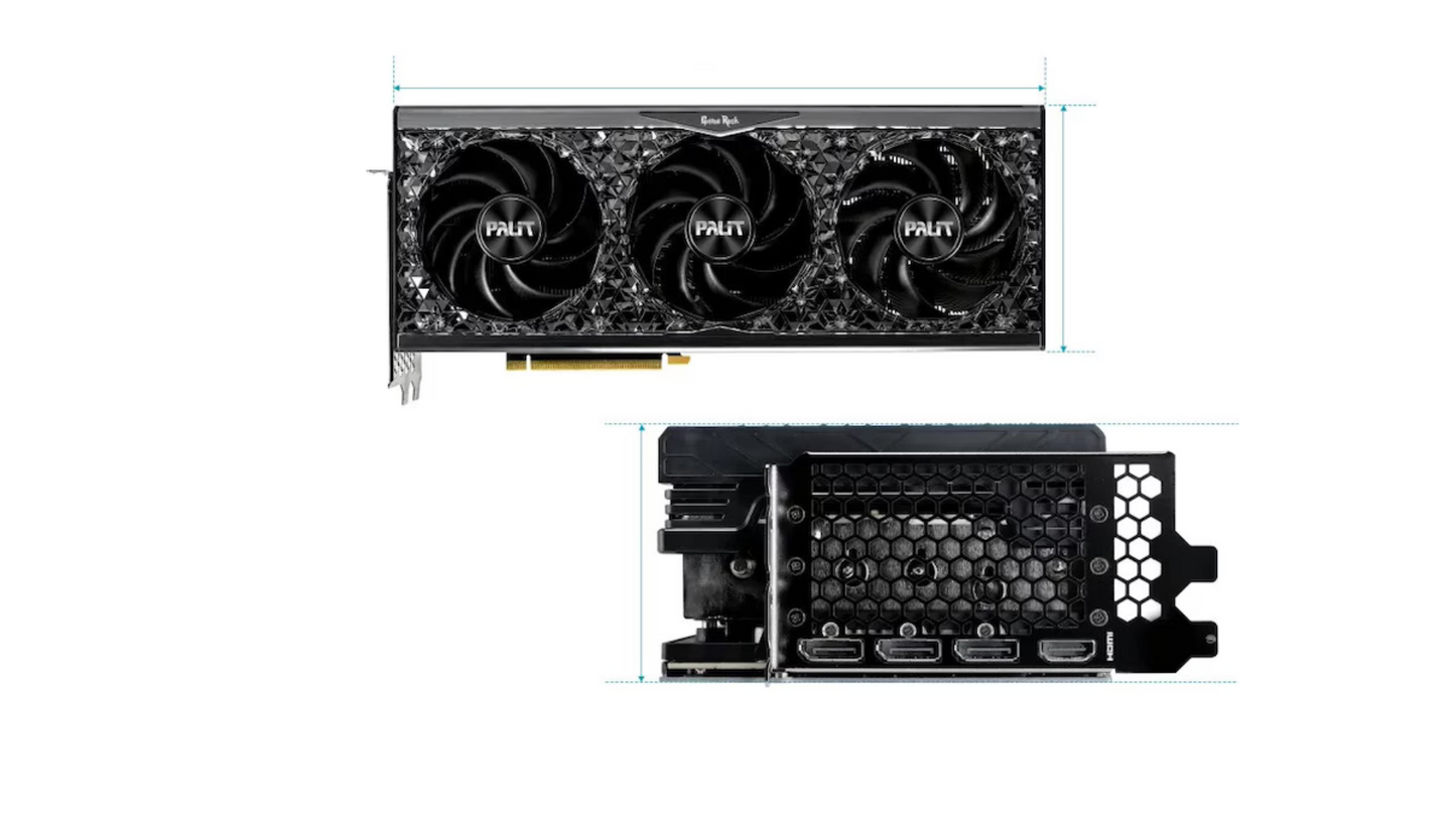 Video card Palit GeForce RTX 4070 Ti SUPER GameRock OmniBlack 16GB GDDR6X 256-bit DLSS 3.0