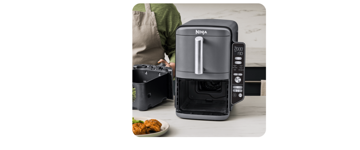 Airfryer Double Stack XL SL400, 2470W, 9.5L, 6 cooking functions, Ninja gray