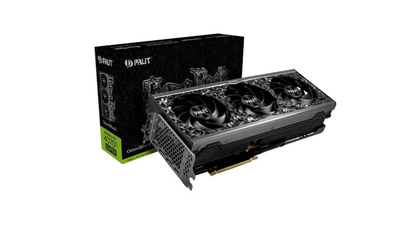 Video card Palit GeForce RTX 4070 Ti SUPER GameRock OmniBlack 16GB GDDR6X 256-bit DLSS 3.0