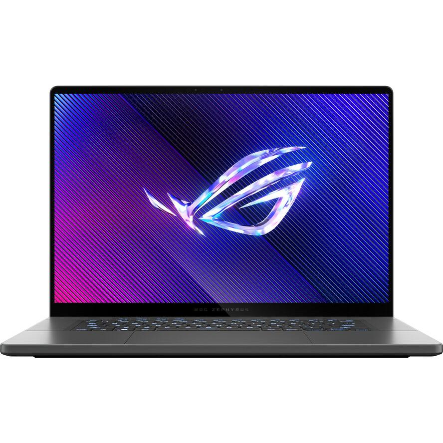 ASUS ROG Zephyrus G16 GU605MI-QR044W Intel Core Ultra 9 185H Laptop 40,6 cm (16") WQXGA 32 GB LPDDR5x-SDRAM 1 TB SSD NVIDIA GeForce RTX 4070 Wi-Fi 6E (802.11ax) Windows 11 Home Szürke (90NR0IS1-M004T0)-0